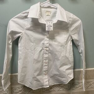 Crewcuts Classic White Button Down Shirt for Kids